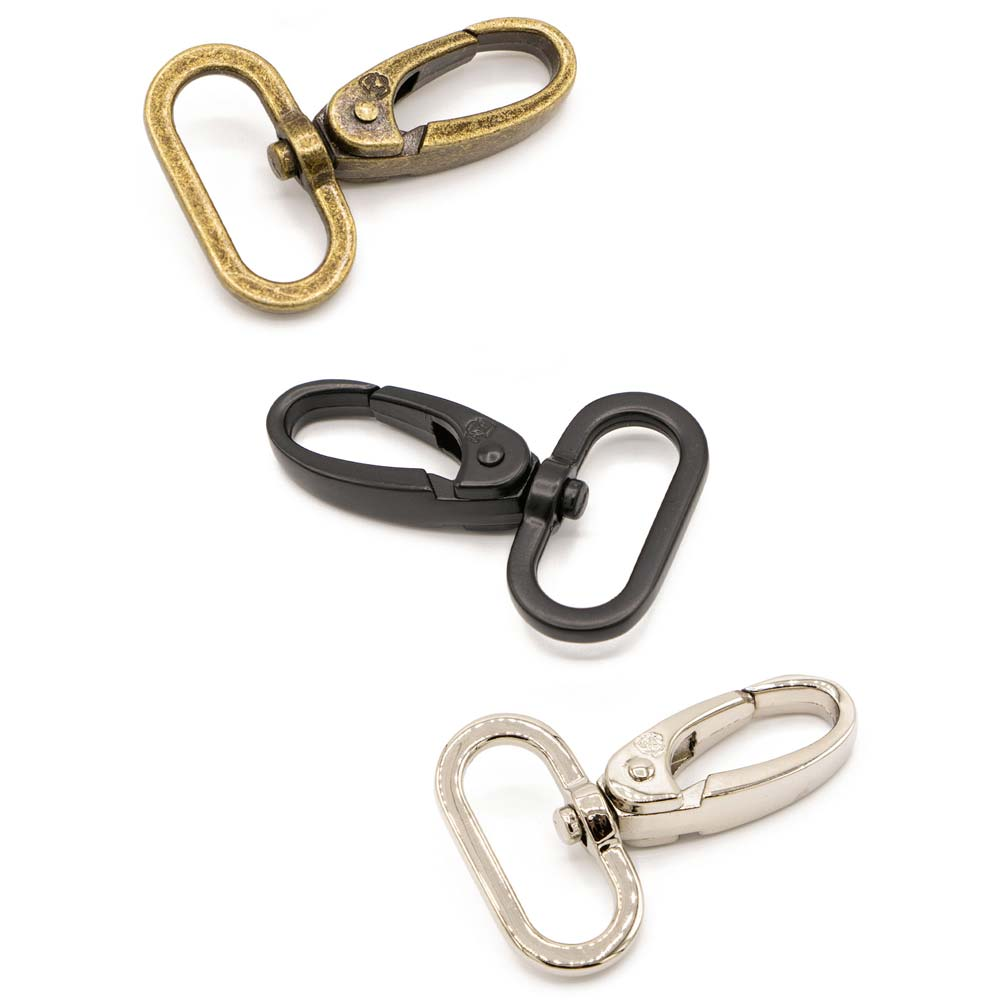 ByAnnie 1" Nickel Swivel Hooks Pack of 2 - sewing and crafts storage bag
