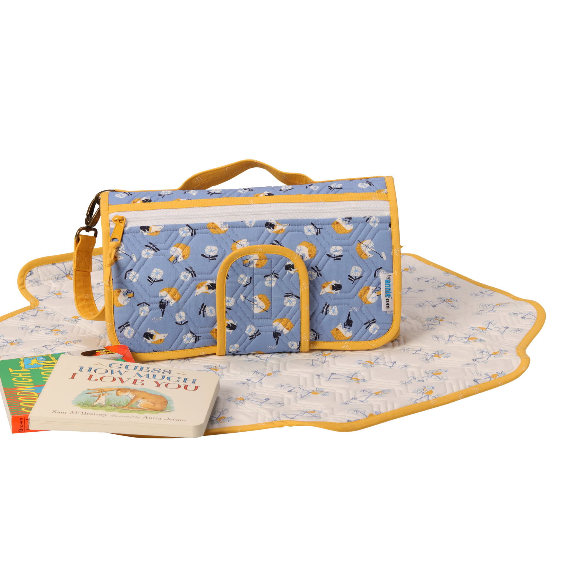 Baby Changing Station 2.0 Clutch & Change Pad Pattern - sewing pattern by ByAnnie - in use