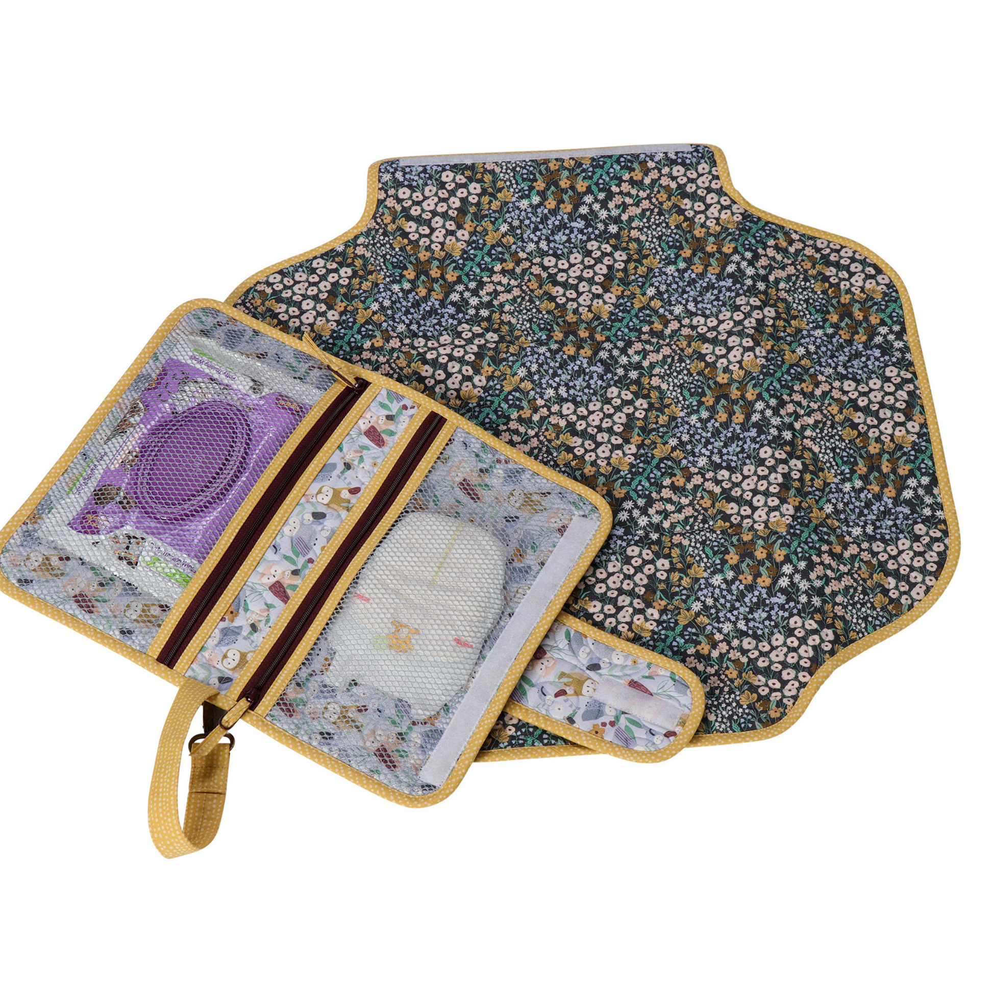 Baby Changing Station 2.0 Clutch & Change Pad Pattern - sewing pattern by ByAnnie - in use