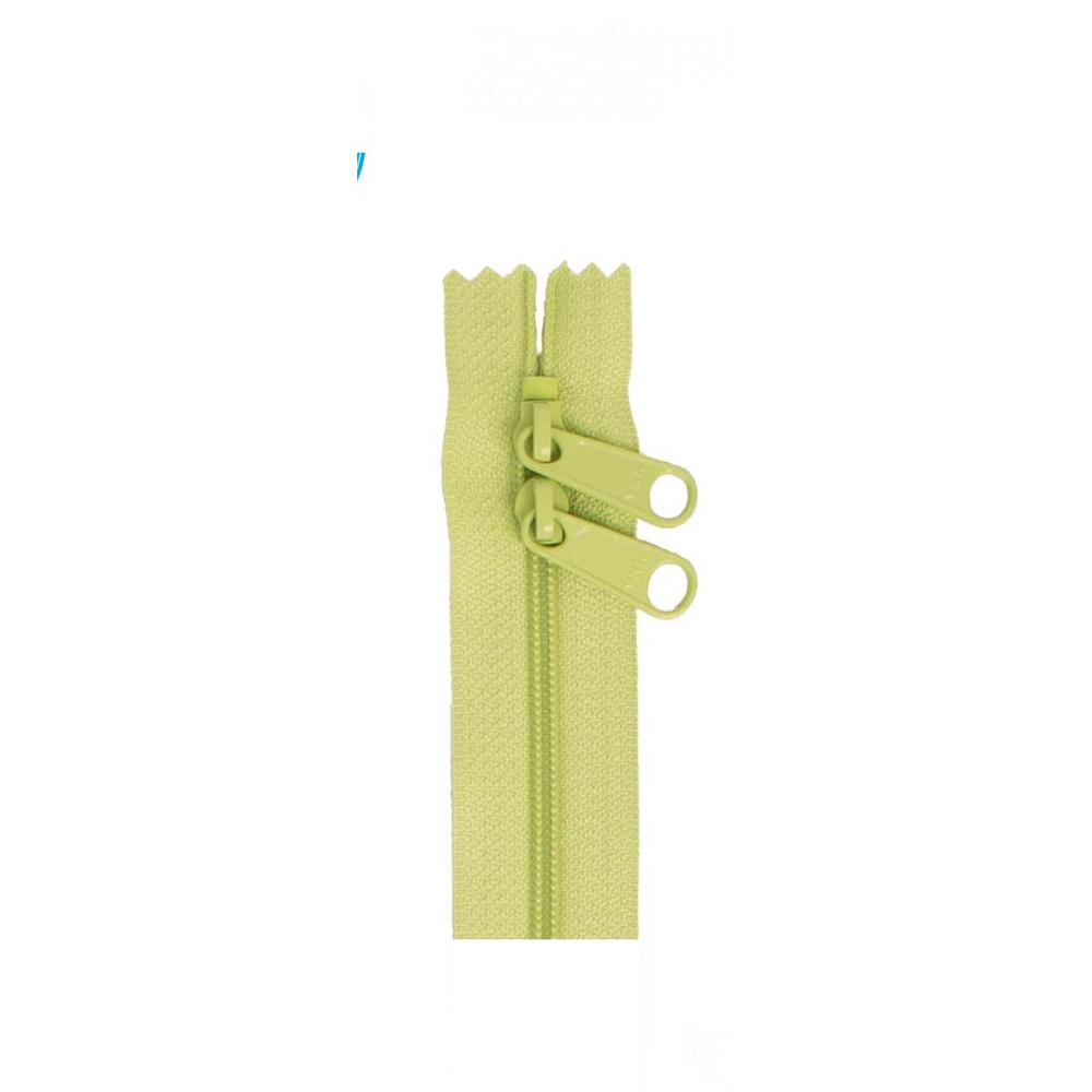 ByAnnie 30 inch double slide bag zipper in Chartreuse
