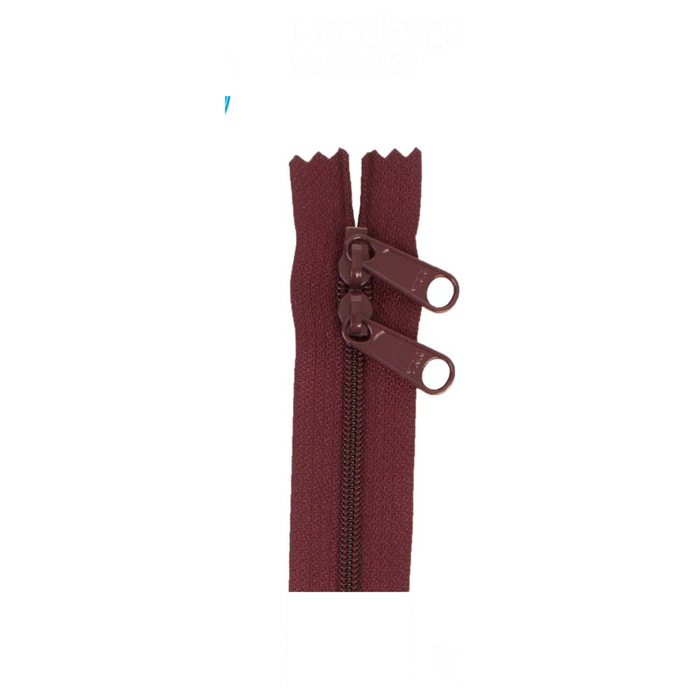 ByAnnie 30 inch double slide bag zipper in Cranberry
