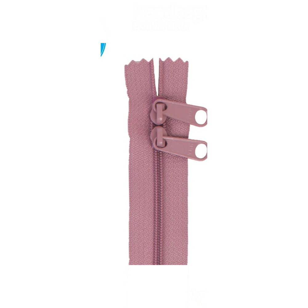 ByAnnie 30 inch double slide bag zipper in Dusty Rose