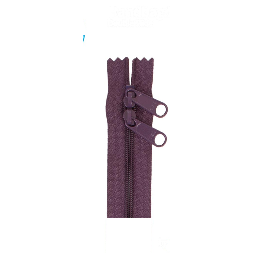 ByAnnie 30 inch double slide bag zipper in Eggplant