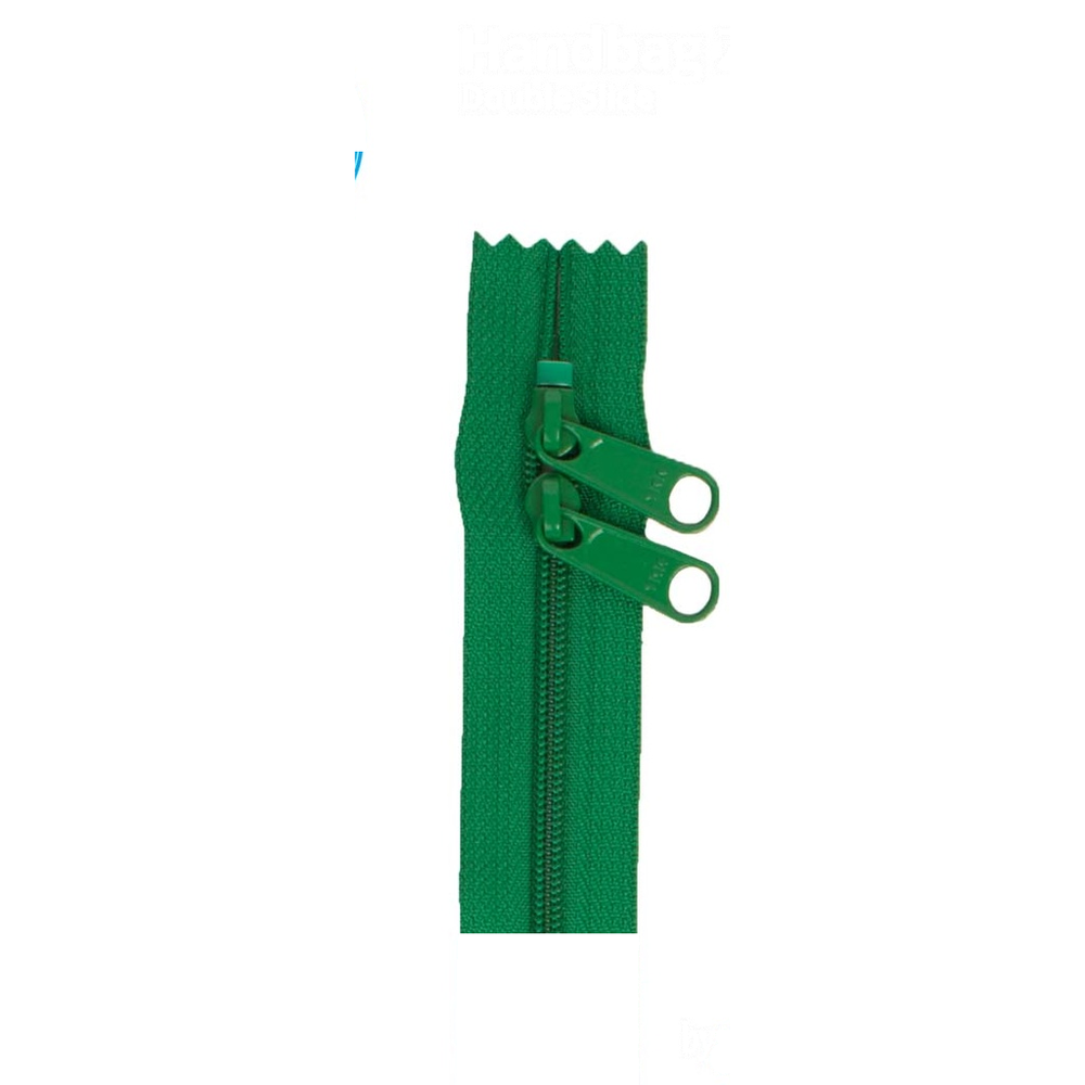 ByAnnie 30 inch double slide bag zipper in Jewel Green