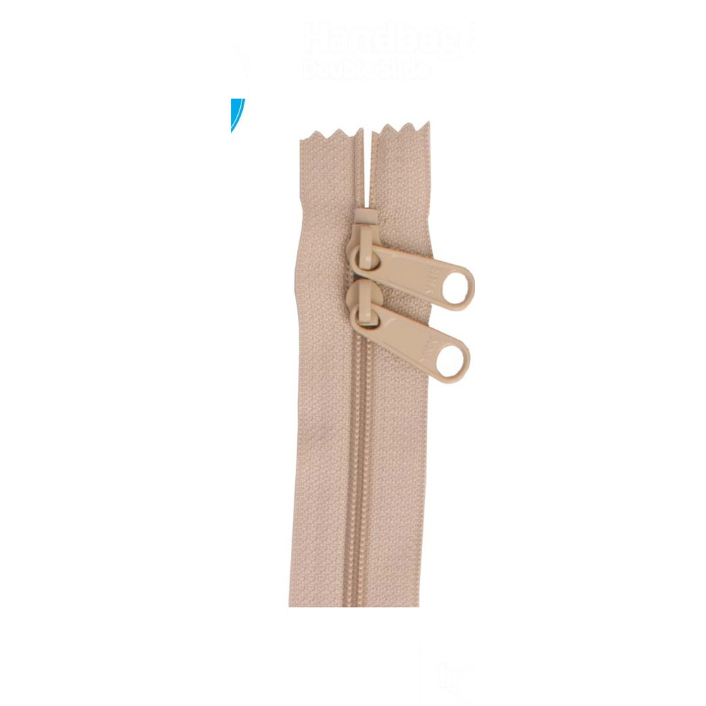 ByAnnie 30 inch double slide bag zipper in Natural
