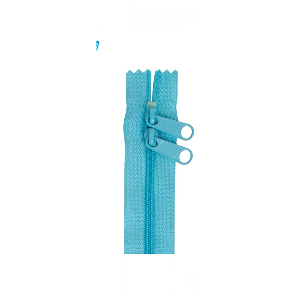 ByAnnie 30 inch double slide bag zipper in Parrot Blue