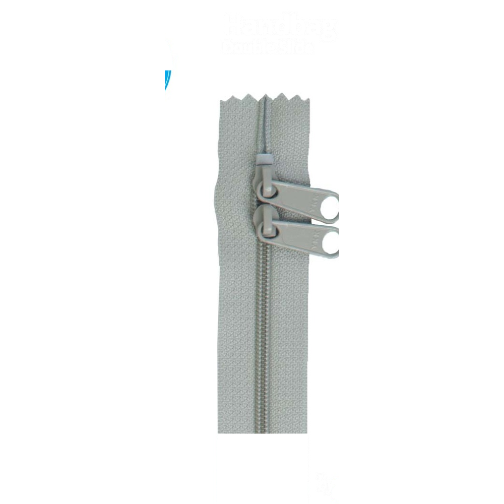 ByAnnie 30 inch double slide bag zipper in Pewter