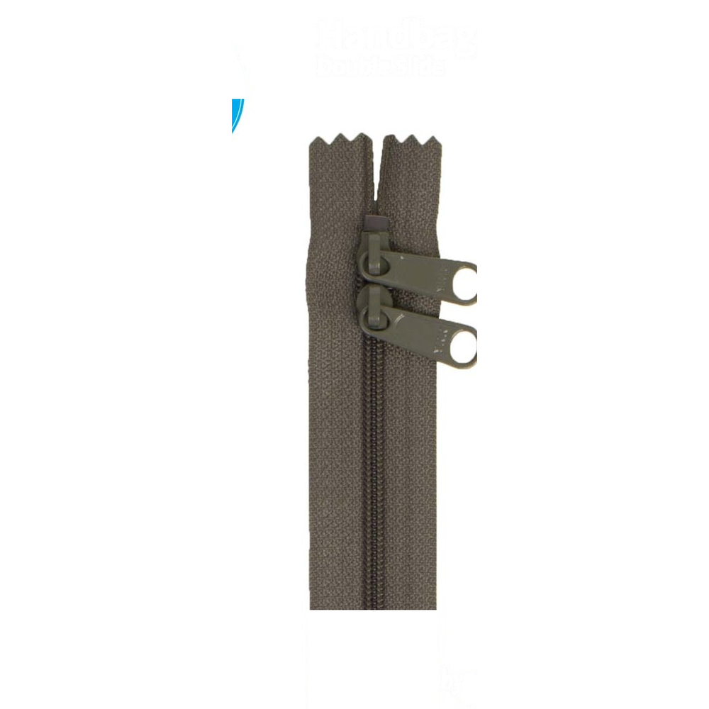ByAnnie 30 inch double slide bag zipper in Slate Gray