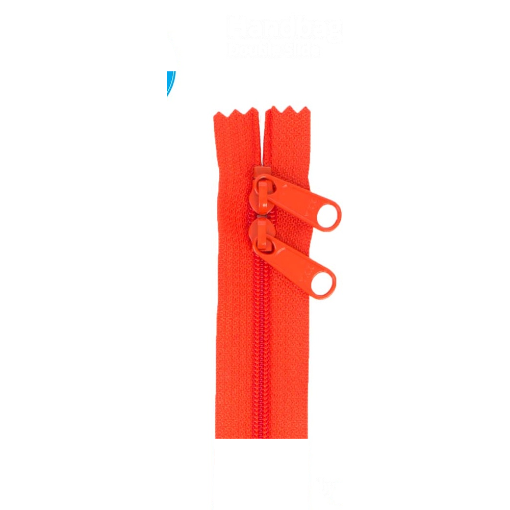 ByAnnie 30 inch double slide bag zipper in Tangerine