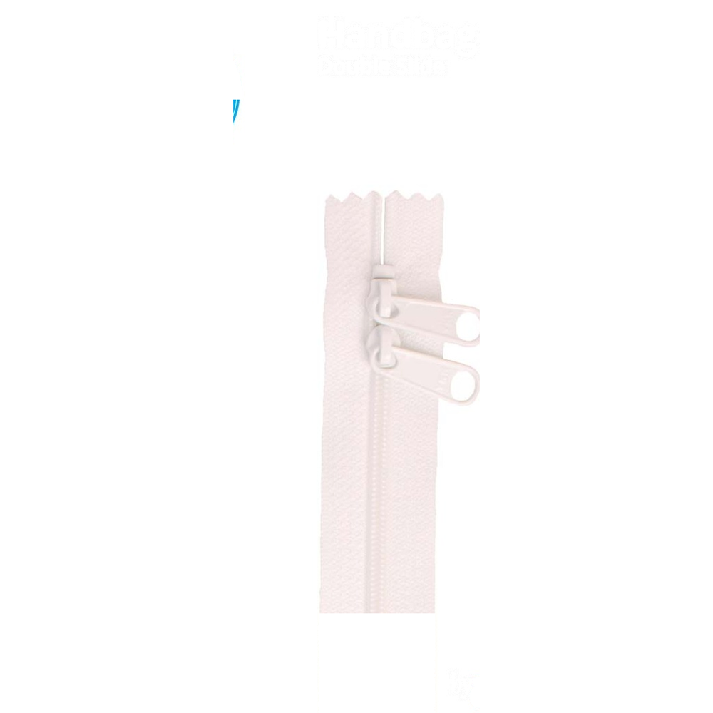 ByAnnie 30 inch double slide bag zipper in White