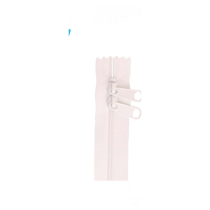 ByAnnie 30 inch double slide bag zipper in White