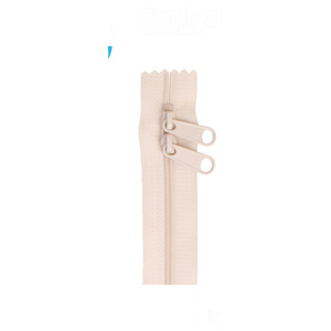 ByAnnie 40 inch double slide bag zipper in Ivory