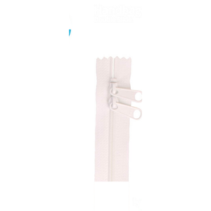 ByAnnie 40 inch double slide bag zipper in White