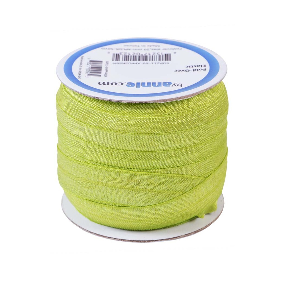 ByAnnie Fold Over Elastic 20mm in Apple Green