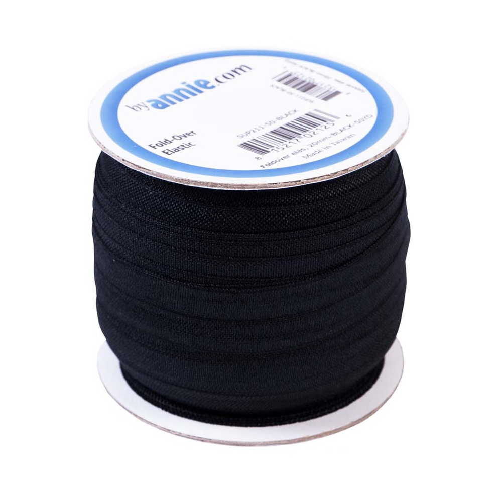 ByAnnie Fold Over Elastic 20mm in Black