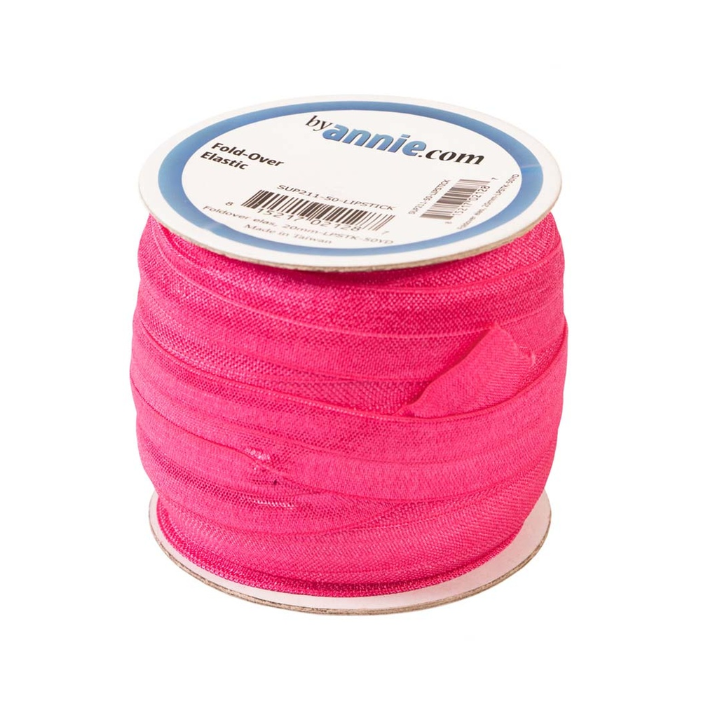 ByAnnie Fold Over Elastic 20mm in Lipstick