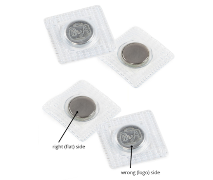 ByAnnie Sew- in Magnet set of 2 - sewing and crafts storage bag - detail view
