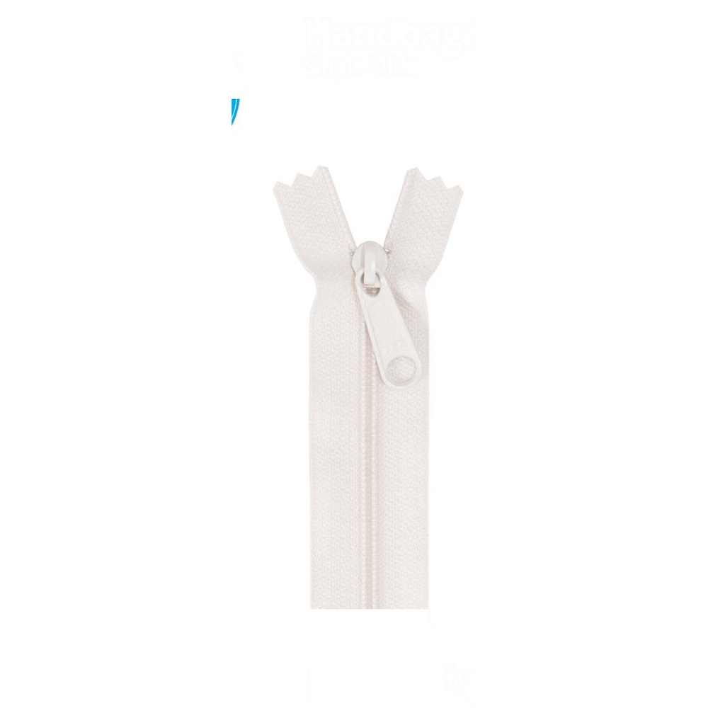 ByAnnie 24 inch single slide bag zipper in Ivory