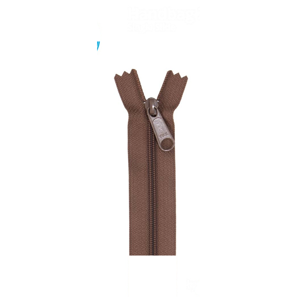 ByAnnie 24 inch single slide bag zipper in Seal Brown
