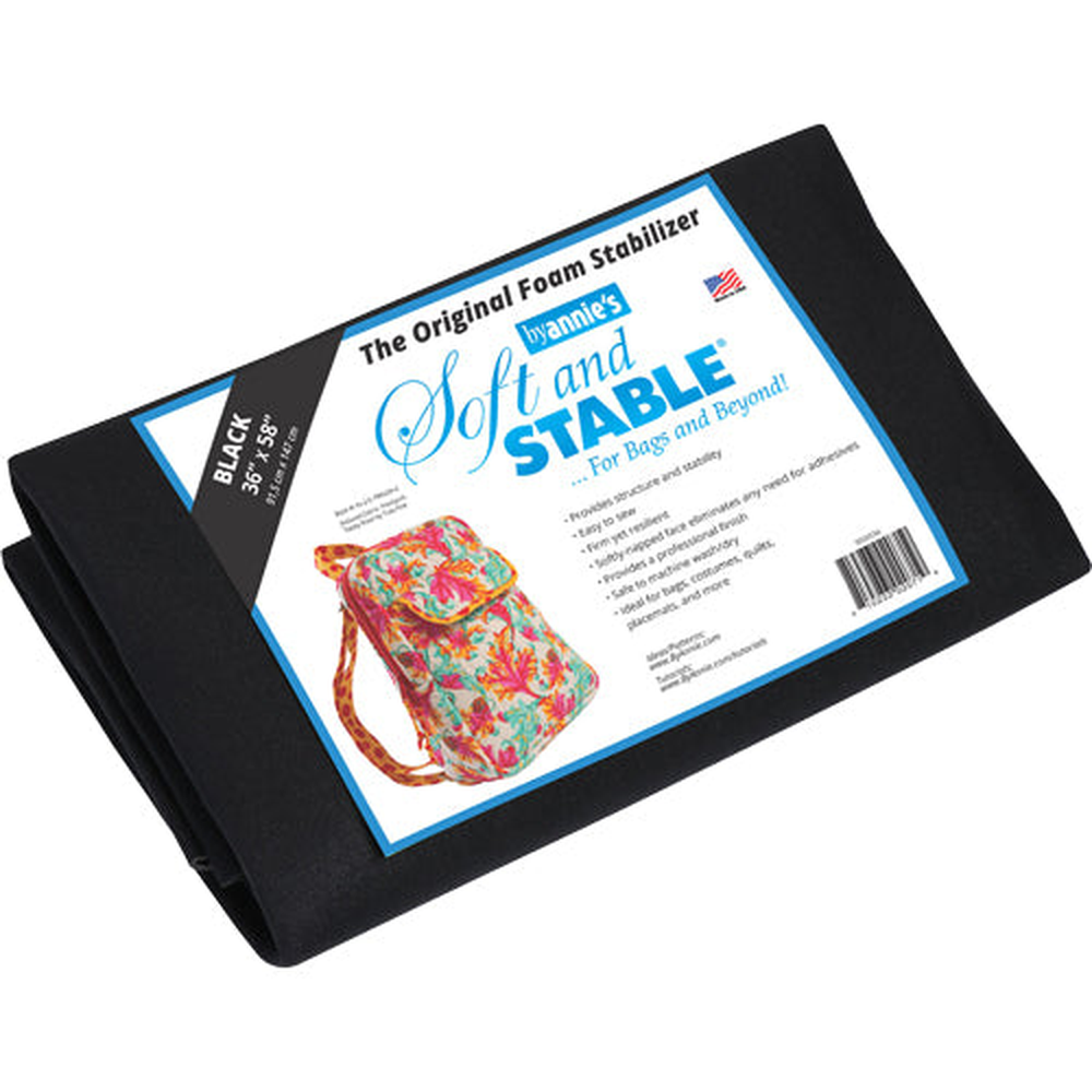 ByAnnie 's Soft & Stable Black - sewing and crafts storage bag