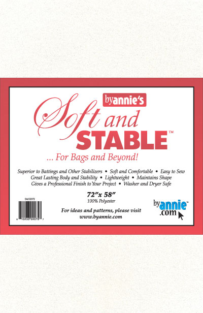 ByAnnie 's Soft & Stable White - sewing and crafts storage bag - alternate angle
