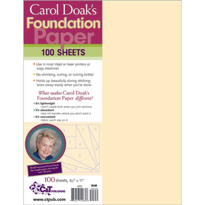 C&T Carol Doak's Foundation Paper 8½" x 11" Pack of 100 - craft pattern by C&T Publishing