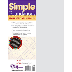C&T Simple Foundations Translucent Vellum Paper - craft pattern by C&T Publishing