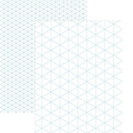 Clearview Equilateral Graph Paper Pad - craft pattern by Alicias Attic