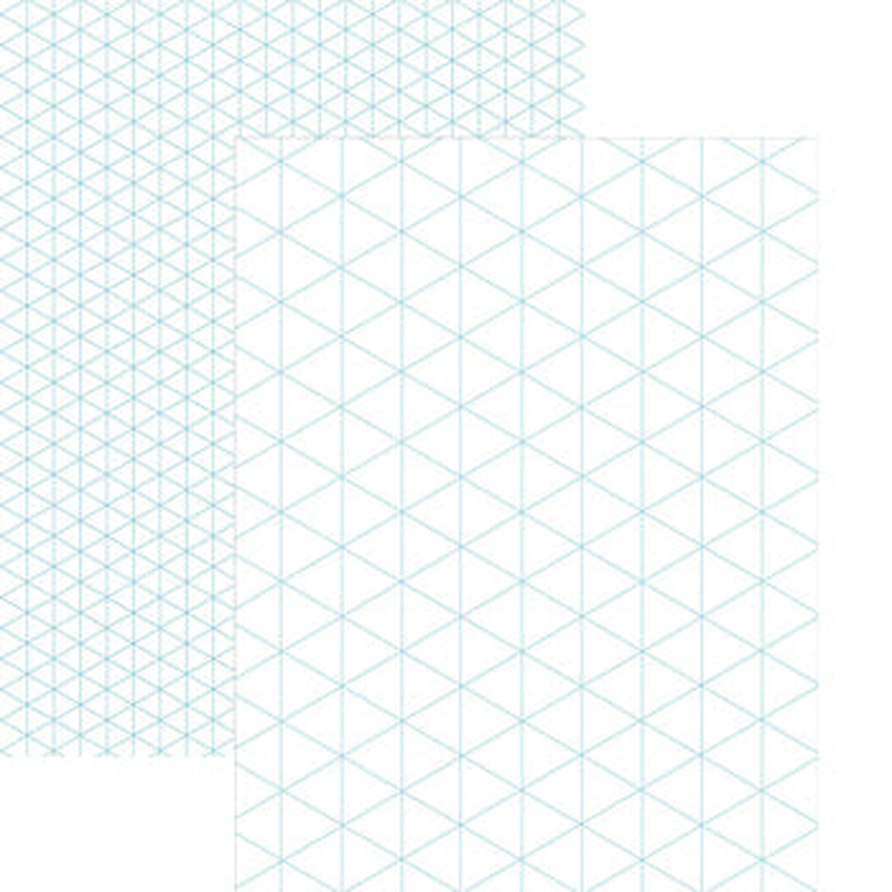 Clearview Equilateral Graph Paper Pad - craft pattern by Alicias Attic