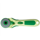 Clover 45mm rotary cutter - circular blade fabric cutter - detail view