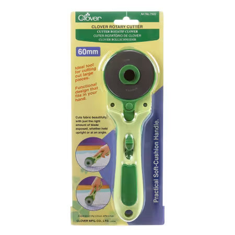 Clover 60mm rotary cutter - circular blade fabric cutter