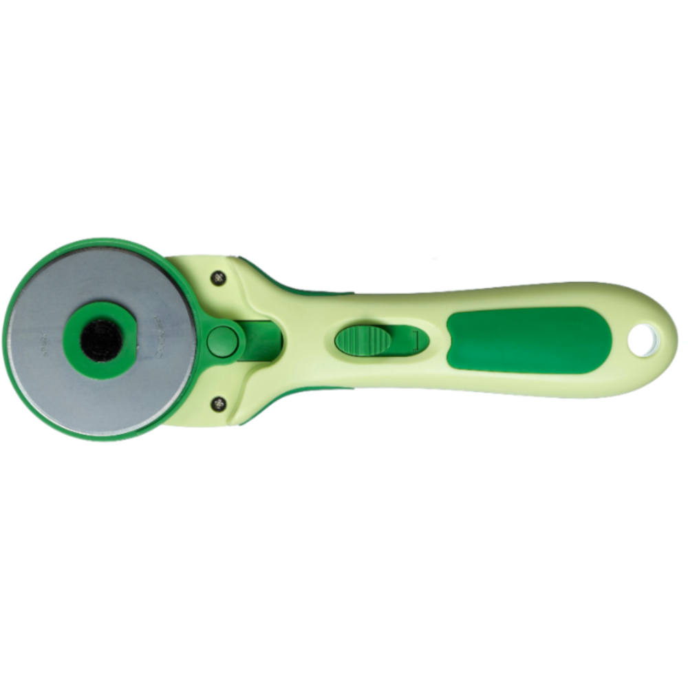 Clover 60mm rotary cutter - circular blade fabric cutter - detail view