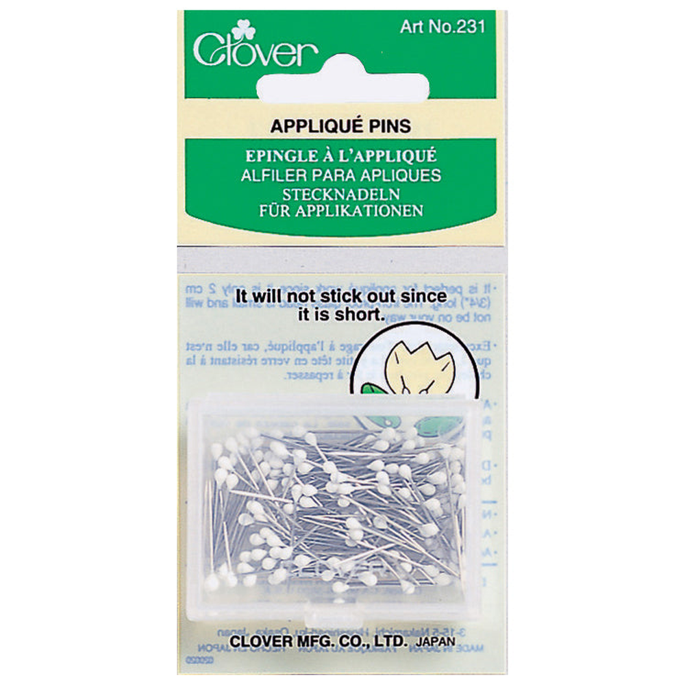 Clover pins - fabric securing pins for sewing and quilting
