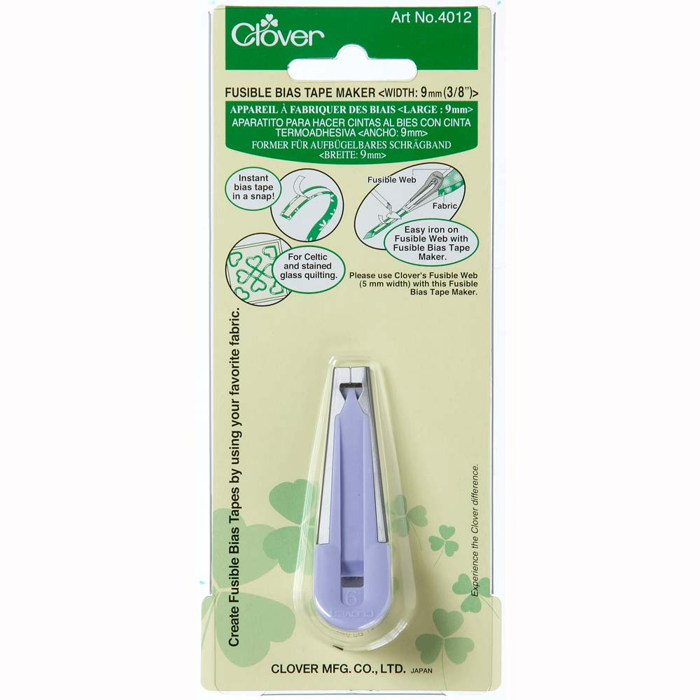 Clover fusible tape maker - tool for making iron-on bias tape - packaging