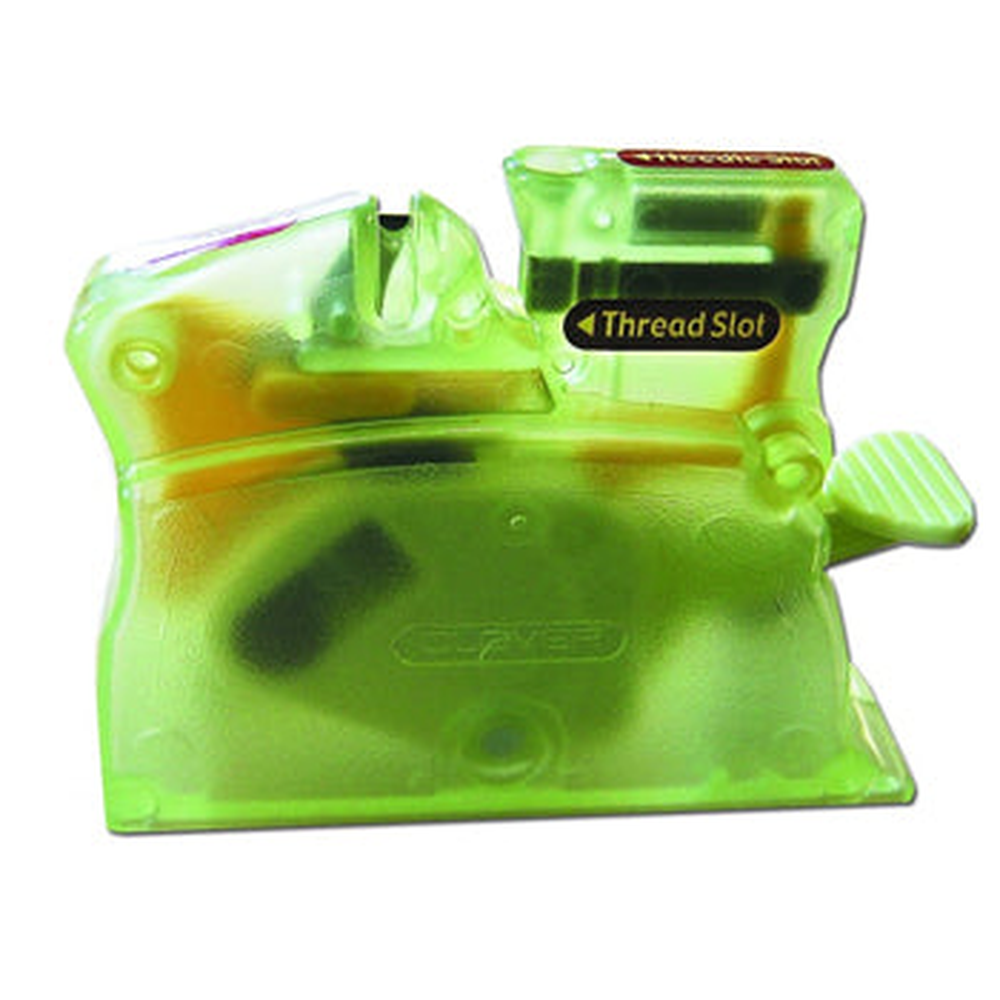 Clover Desk Needle Threader Green - machine sewing needles