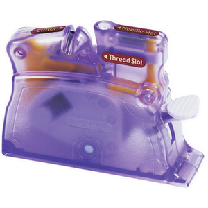 Clover Desk Needle Threader Violet - machine sewing needles