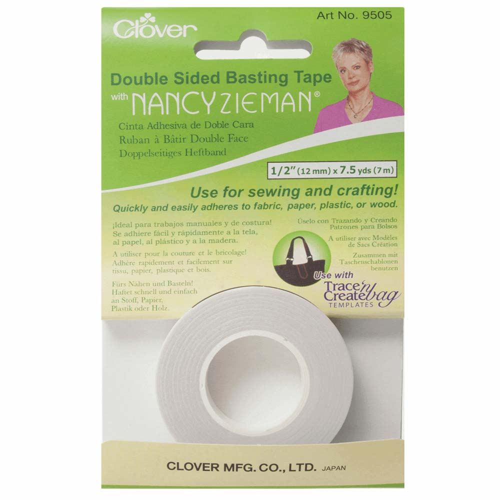Clover Double Sided Basting Tape 12mm Roll of 7m, ½"