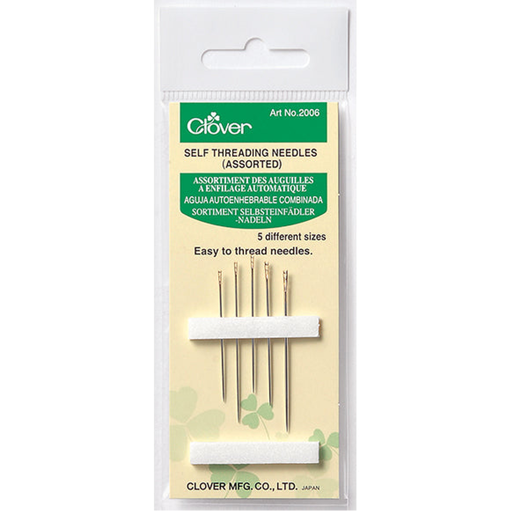 Clover Easy Threading Needles - machine sewing needles