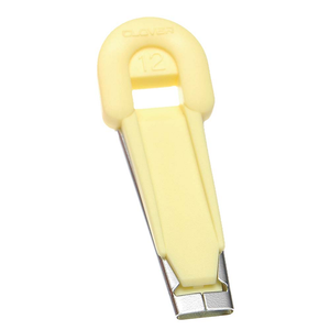 Clover fusible tape maker - tool for making iron-on bias tape - in use