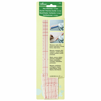 Clover Hot Hemmer Press Perfect Straight Curved & Deep, Metric