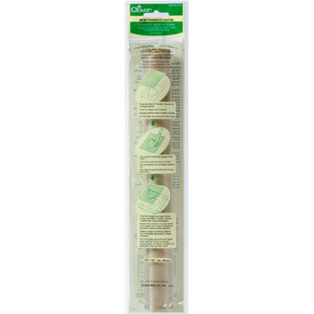 Package of Clover Transfer mesh 
 with a white background