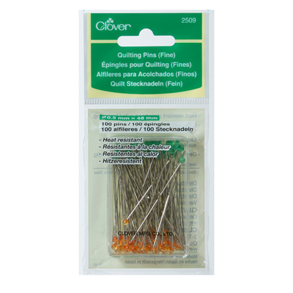 Clover Quilting Pins Fine Box of 100