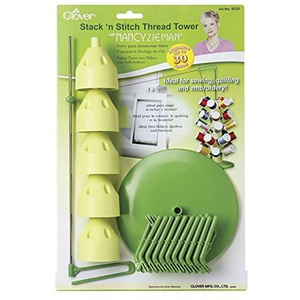 Clover Stack'n Stitch Thread Tower - compact thread cutting and storage tool