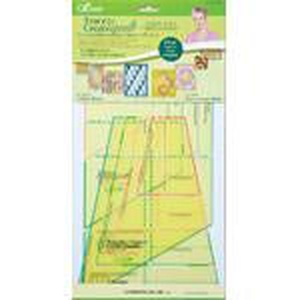 Clover Trace'n Create Quilt Template Grandmother's One Patch - quilting ruler and template