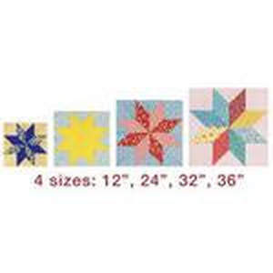 Clover Trace'n Create Quilt Template Lone Star - quilting ruler and template