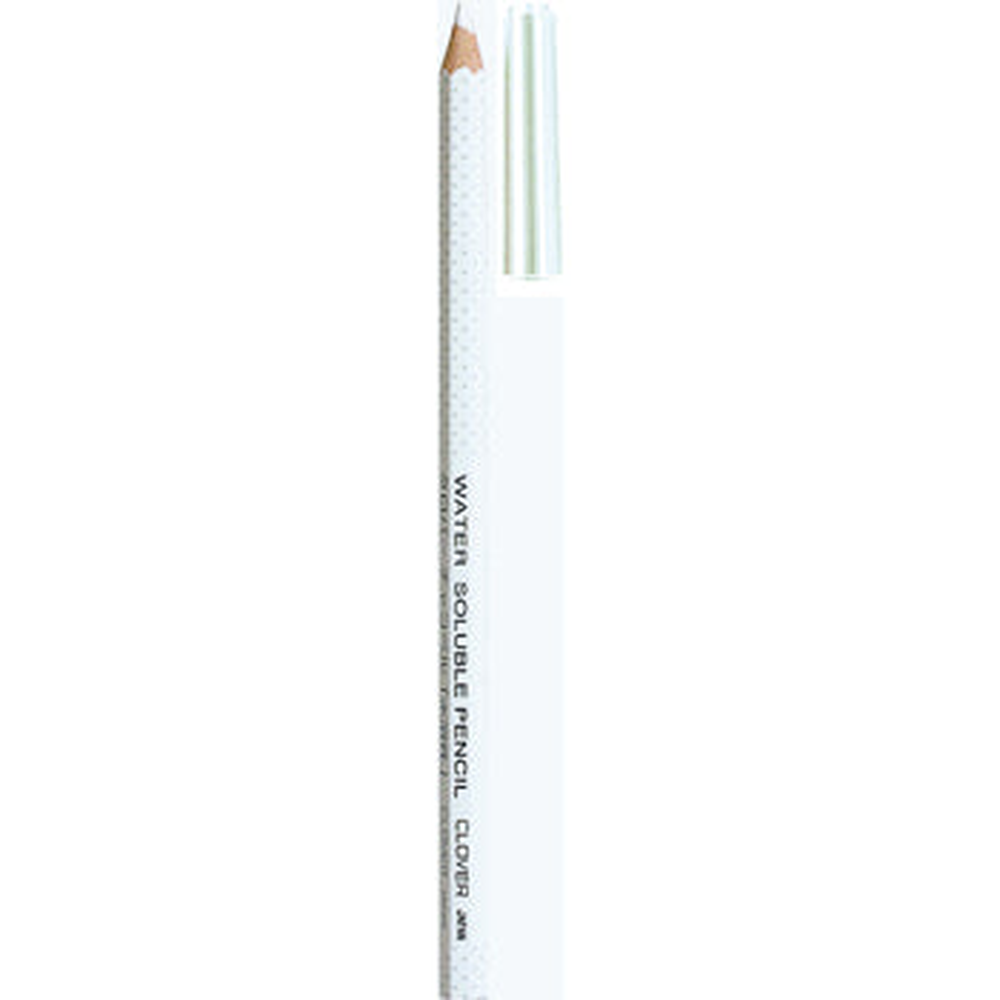 Clover Water Soluble Pencil White - fabric marking tool for sewing