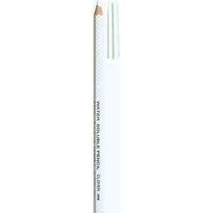Clover Water Soluble Pencil White - fabric marking tool for sewing