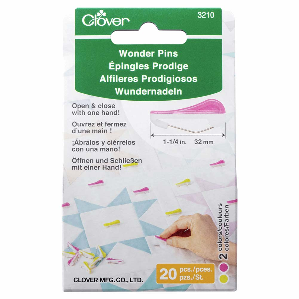 Clover pins - fabric securing pins for sewing and quilting