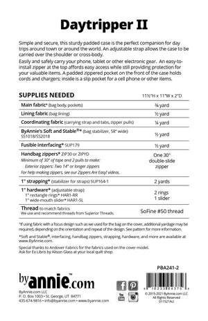 ByAnnie DayTripper  Pattern