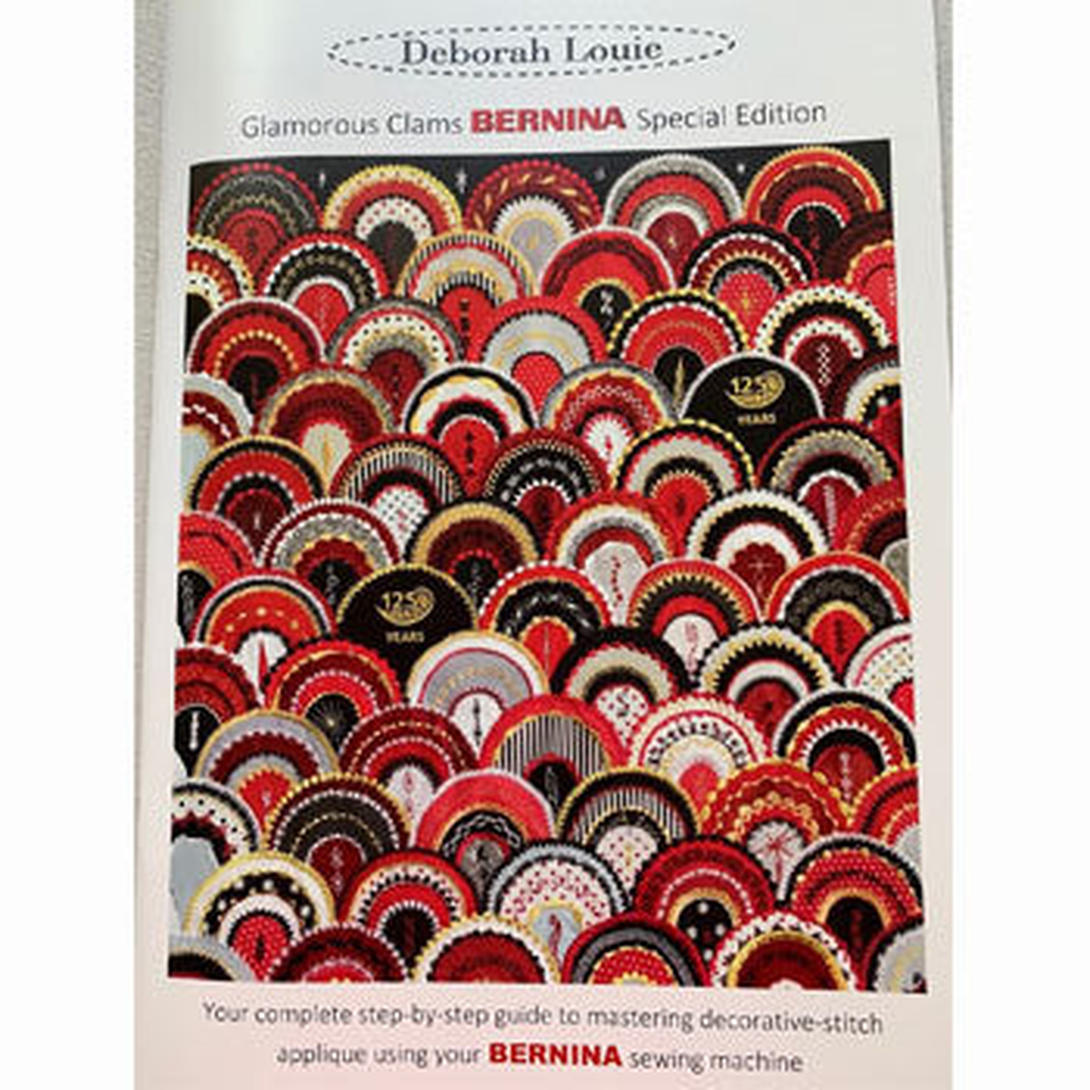 Glamorous Clams BERNINA Book and 4 Templates - quilting book by Deborah Louie